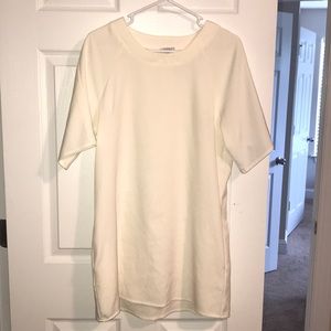 White t-tshirt sheath dress (w/ pockets!)